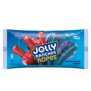 Jolly Rancher Ropes Watermelon and Green Apple Flavored Candy Bag, 10 oz