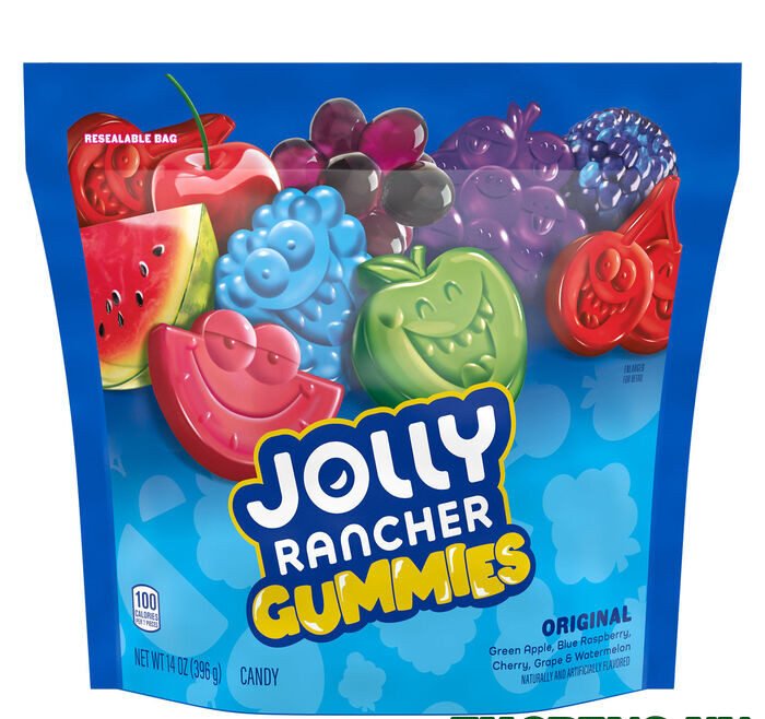 JOLLY RANCHER Gummies Assorted Fruit Flavored Candy Bag, 14 oz
