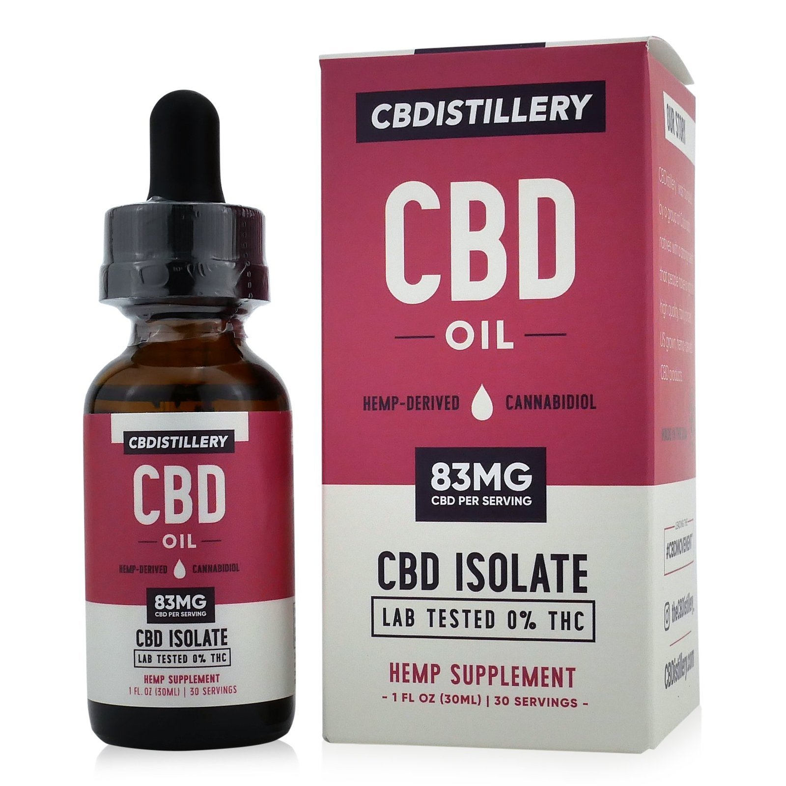 THC Free CBD Oil Tincture - 1000mg / 30ml