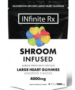INfinite Rx Shroom Infused Albino Penis Envy Edition Large Heart Gummies Edibles (4000mg) - Image 5