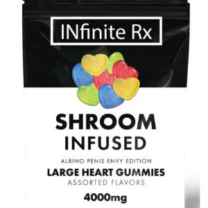 Alternative view of INfinite Rx Shroom Infused Albino Penis Envy Edition Large Heart Gummies Edibles (4000mg)