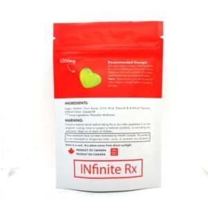 INfinite Rx Shroom Infused Large Heart Gummies Edibles (4000mg)