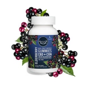 Wyld CBD, Elderberry Gummies, Broad Spectrum THC-Free, 40ct, 200mg CBN + 1000mg CBD