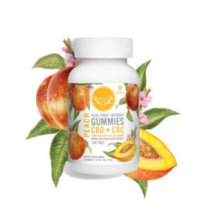 Wyld CBD, Peach Gummies, Broad Spectrum THC-Free, 40ct, 400mg CBC + 800mg CBD