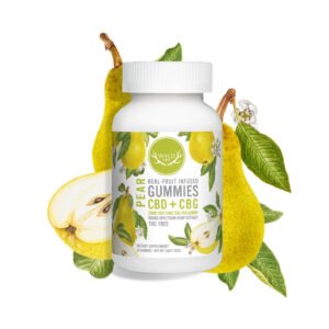 Wyld CBD, Pear Gummies, Broad Spectrum THC-Free, 40ct, 400mg CBG + 800mg CBD