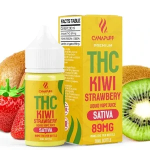 CanaPuff Kiwi Strawberry 89mg THC – Liquid, 30 ml