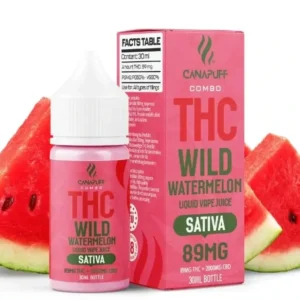 CanaPuff THC/2000mg CBD – Wild Watermelon 89mg THC – Liquid, 30 ml