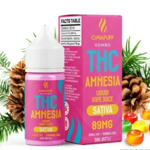 CanaPuff THC/2000mg CBD – Amnesia 89mg THC – Liquid, 30 ml