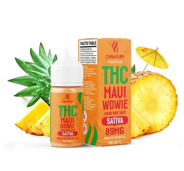 CanaPuff Maui Wowie 89mg THC – Liquid, 30 ml UK